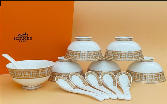  Set of six Porcelain Bowls from Hermes